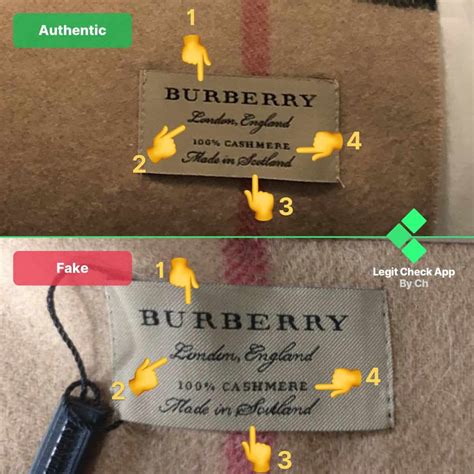 burberry scarf fake tag|burberry scarf label.